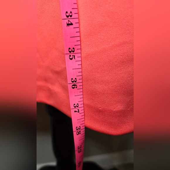 Calvin Klein Coral Mid-length Sunburst Pleat Sleevless Size 14 - Picture 8 of 10